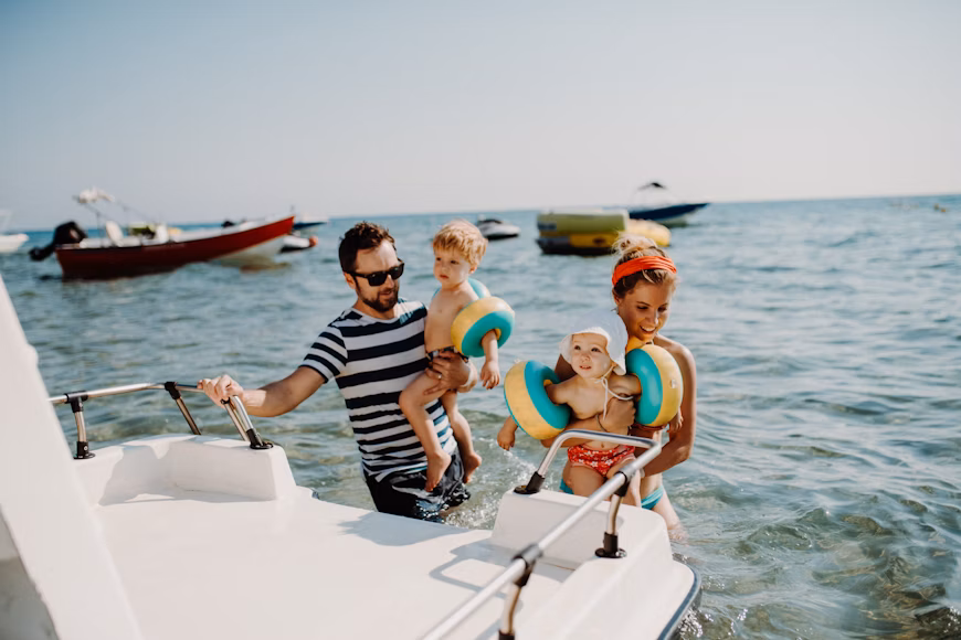 Family activities in the Florida Keys, enjoying beach time, clear waters, and sunshine for a perfect tropical vacation.