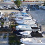 Dry rack boat storage facilities in the Florida Keys